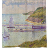 Georges Seurat - Port-en-Bessin bei Hochtide Duschvorhang (Vorderseite)