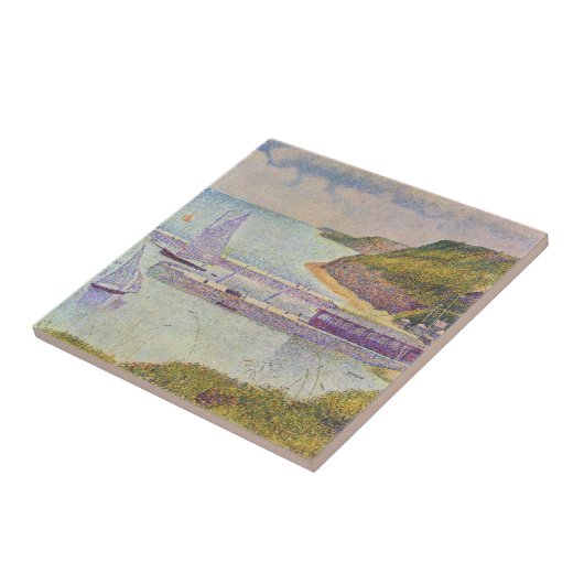 Georges Seurat - Port-en-Bessin bei Hochtide Fliese (Seite)
