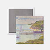 Georges Seurat - Port-en-Bessin bei Hochtide Magnet (Vorderseite/Rückseite)