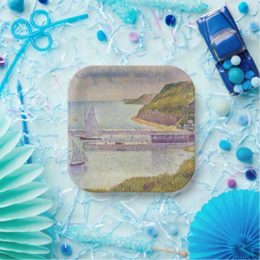 Georges Seurat - Port-en-Bessin bei Hochtide Pappteller (Party)