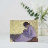 Georges Seurat - Sitzende Frau Postkarte (Stehend Vorderseite)
