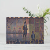 Georges Seurat - Slideshow Circus Einladung (Stehend Vorderseite)
