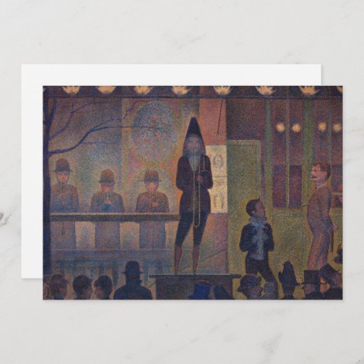 Georges Seurat - Slideshow Circus Einladung (Vorne/Hinten)
