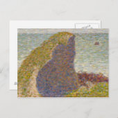 Georges Seurat - Studie für Le Bec du Hoc Postkarte (Vorne/Hinten)