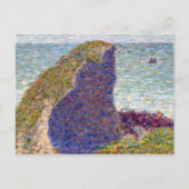 Georges Seurat Study for Le Bec du Hoc, Grandcamp Postkarte (Vorderseite)