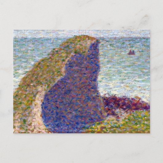 Georges Seurat Study for Le Bec du Hoc, Grandcamp Postkarte (Vorderseite)