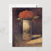 Georges Seurat - Vase der Blume Postkarte (Vorne/Hinten)
