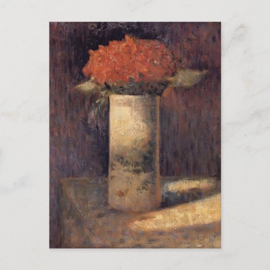 Georges Seurat - Vase der Blume Postkarte (Vorderseite)