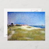 Georges Seurat View of Fort Samson Postkarte (Vorne/Hinten)