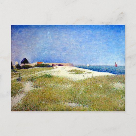 Georges Seurat View of Fort Samson Postkarte (Vorderseite)