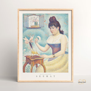 Georges Seurat Young Woman Powdering sich Art Poster