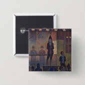 Georges Seurat - Zirkusplakat Button (Vorne & Hinten)