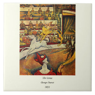 Georges Seurats Der Zirkus (1891) - Clown & Reiter Fliese