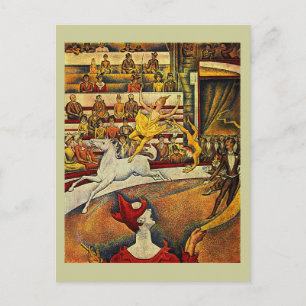 Georges Seurats Der Zirkus (1891) Postkarte