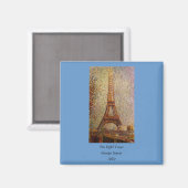Georges Seurats Gemälde: Der Eiffelturm (1889) Magnet (Vorderseite/Rückseite)