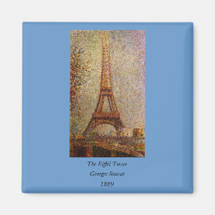Georges Seurats Gemälde: Der Eiffelturm (1889) Magnet