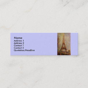 Georges Seurats Gemälde: Der Eiffelturm (1889) Mini Visitenkarte