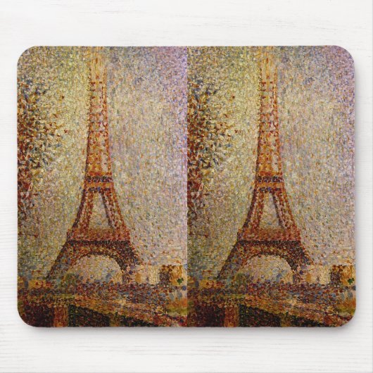 Georges Seurats Gemälde: Der Eiffelturm (1889) Mousepad (Vorne)