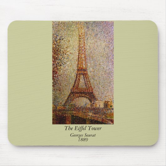 Georges Seurats Gemälde: Der Eiffelturm (1889) Mousepad (Vorne)
