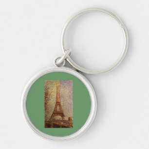 Georges Seurats Gemälde: Der Eiffelturm (1889) Schlüsselanhänger