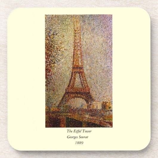 Georges Seurats Gemälde: Der Eiffelturm (1889) Untersetzer (Vorderseite)