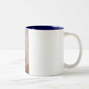Georges Seurats Gemälde: Der Eiffelturm (1889) Zweifarbige Tasse