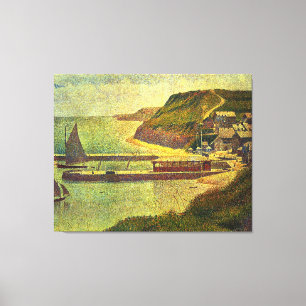 Georges Seurats Gemälde: Port-en-Bessin (1888) Leinwanddruck