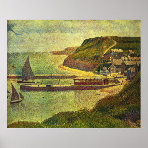 Georges Seurats Gemälde: Port-en-Bessin (1888) Poster