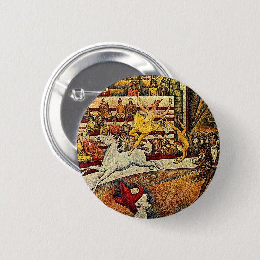 Georges Seurat's The Circus (1891) Button (Vorne & Hinten)