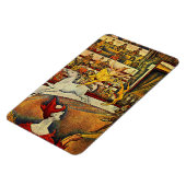 Georges Seurat's The Circus (1891) - Clown & Rider Magnet (Linke Seite)