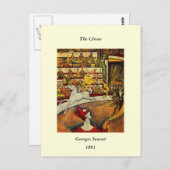 Georges Seurat's The Circus (1891) - Clown & Rider Postkarte (Vorne/Hinten)