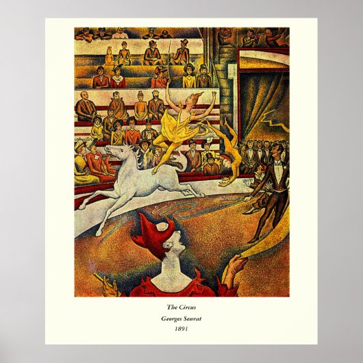 Georges Seurat's The Circus (1891) Poster (Vorne)