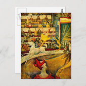 Georges Seurat's The Circus (1891) Postkarte (Vorne/Hinten)