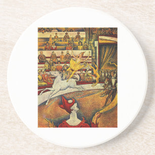 Georges Seurat's The Circus (1891) Sandstein Untersetzer