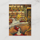 Georges Seurat's The Circus (1891) Visitenkarte (Rückseite)