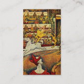 Georges Seurat's The Circus (1891) Visitenkarte (Rückseite)