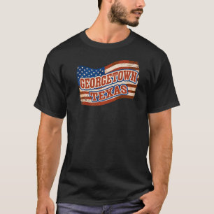 Georgetown City National Texas Day Vintag Amerika T-Shirt
