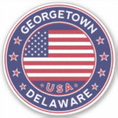 Georgetown Delaware, Georgetown Aufkleber (Vorderseite)