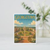 Georgetown Delaware The Circle GeoSaga Postkarte (Stehend Vorderseite)