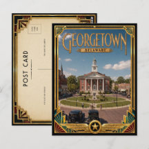 Georgetown Delaware Vintage Art Deco Golden Age