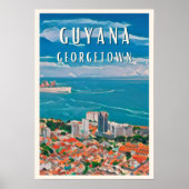 Georgetown, die bunte Hauptstadt von Guyana Poster (Vorne)