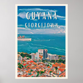 Georgetown, die bunte Hauptstadt von Guyana Poster