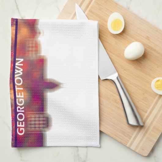 Georgetown Guyana Geschirrtuch (Viertel Falte)
