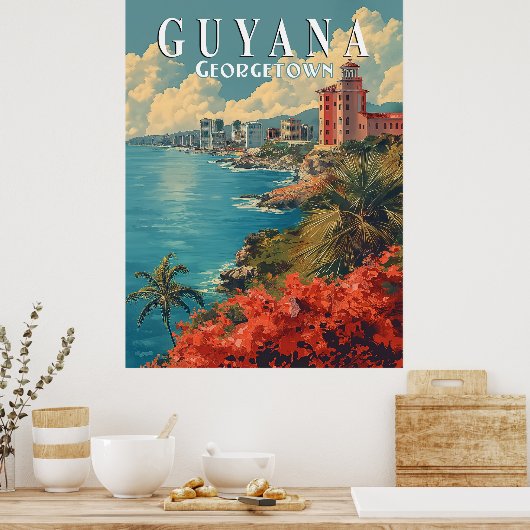 Georgetown, Guyana Poster (Küche)