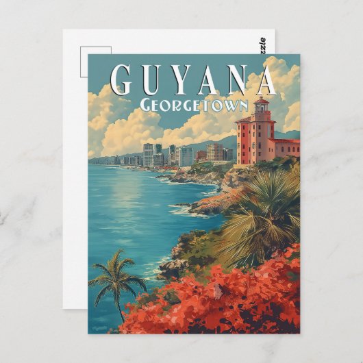 Georgetown, Guyana Postkarte (Vorne/Hinten)