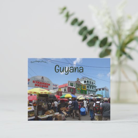 Georgetown Guyana Postkarte (Stehend Vorderseite)