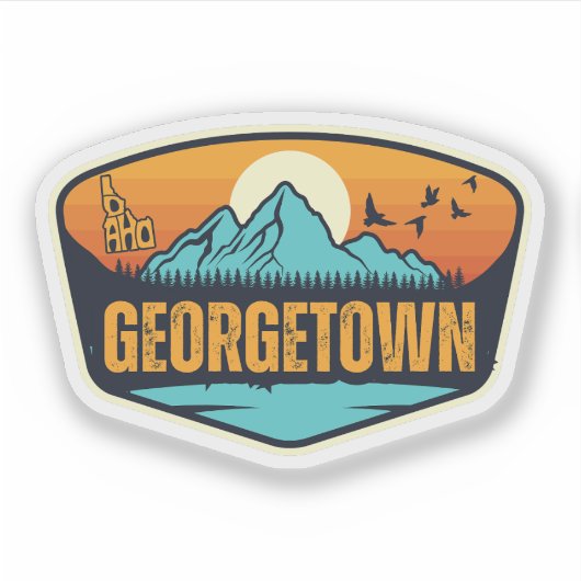 Georgetown, Idaho Aufkleber (Vorderseite)