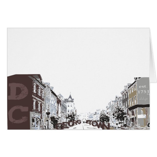 GEORGETOWN IN WASHINGTON, DC (Vorderseite (Horizontal))