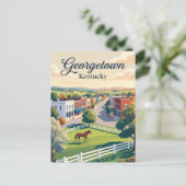 Georgetown, Kentucky Postkarte (Stehend Vorderseite)