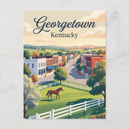 Georgetown, Kentucky Postkarte (Vorderseite)